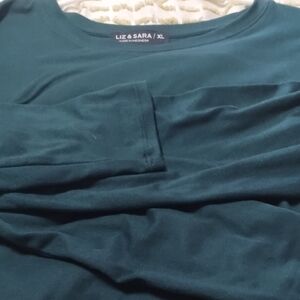 Liz & Sara Women's Teal Long Sleeve Top